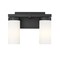 Z-Lite Danica 2 Light Vanity, 11.75in. W x 9in. H, Matte Black 3044-2V-MB - alternate 3